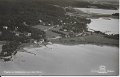 Flygfoto av Bjöboholm med sjön Mjörn. Postgånget 8 maj 1944. Förlag Gust. Larson, Björboholm. Foto Lilljeqvist. Ensamrätt AB Almqvist Cöster, Hälsingborg. Ahrenbergsfl