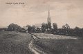 Skalsjö Kyrka, Floda. Postgånget 23 juli 1912. Förlag Axel Johnson, Floda