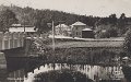 Floda, Säveån vid bron. Postgånget 13 mars 1937. Einar Erikson, Alingsås