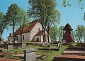 Stora Lundby kyrka, Byggd 1728 på 1100-tals kyrkans plats. Odaterat. Copyright AB H. Lindenhag, Göteborg. 9629