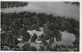 Flygfoto över Nääs slott, Floda. Postgånget 9 juli 1958. Ensamrätt Foto AB Flygtrafik, Dals Långed, Lilljeqvist