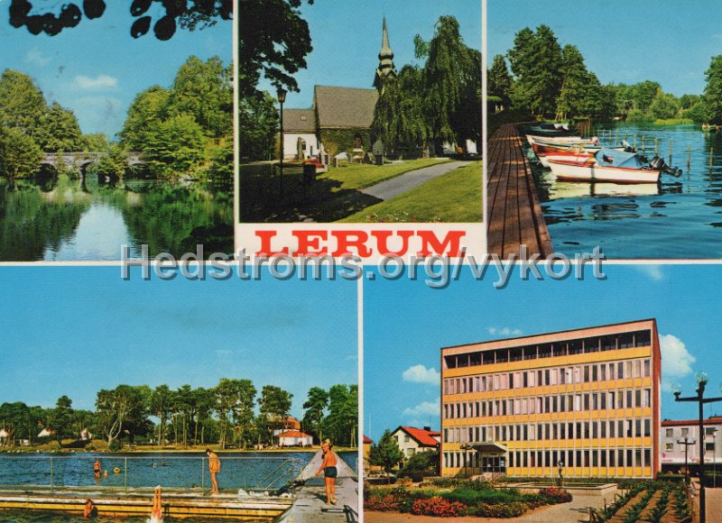 Lerum. Postganget 17 oktober 1974. Copyright AB H. Lindenhag, Goteborg.jpg - Lerum.Postgånget 17 oktober 1974.Copyright: A/B H. Lindenhag, Göteborg.