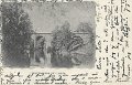 Järnvägsbron vid Lerum. Postgånget 25 mars 1902