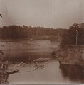 Fotografi. Märkt 78 Järnvägsraset vid sjön Aspen år 1913 på baksidan
