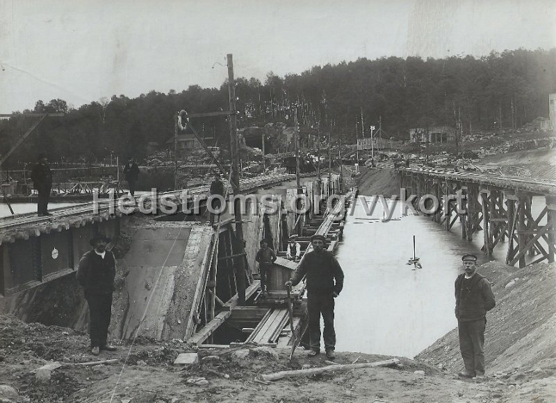 Fotografi. Markt No 3 pa baksidan.jpeg - Fotografi.Järnvägsraset vid Aspen 14 juni 1913.Märkt No 3 på baksidan