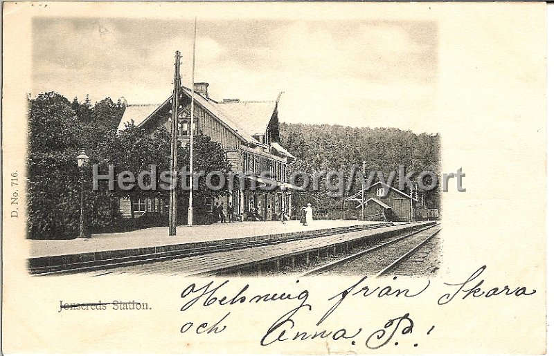 Jonsereds station. 9 augusti 1904.jpg - Jonsereds station.9 augusti 1904.