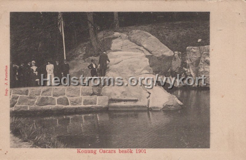 Konung Oscars besok 1901. Odaterat. Imp. J. Portelius.jpg - Konung Oscars besök 1901.Odaterat.Imp. J. Portelius.