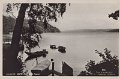 Jonsered. Utsikt över sjön Aspen. Postgånget 29 xxx 1952. Förlag Jonsereds Kiosk
