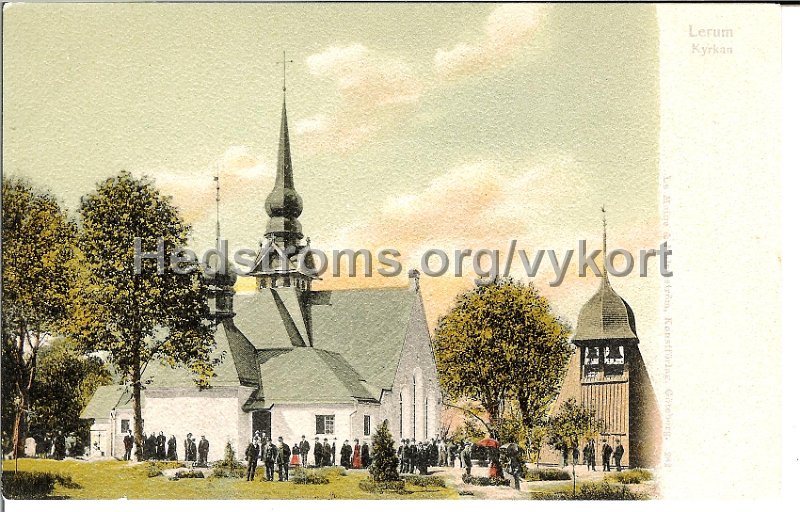 Lerum. Kyrkan. Odaterat. Le Moine  Malmestrom Konstforlag, Goteborg. 282.jpg - Lerum KyrkanOdaterat.LeMoine & Malmeström Konstförlag, Göteborg.