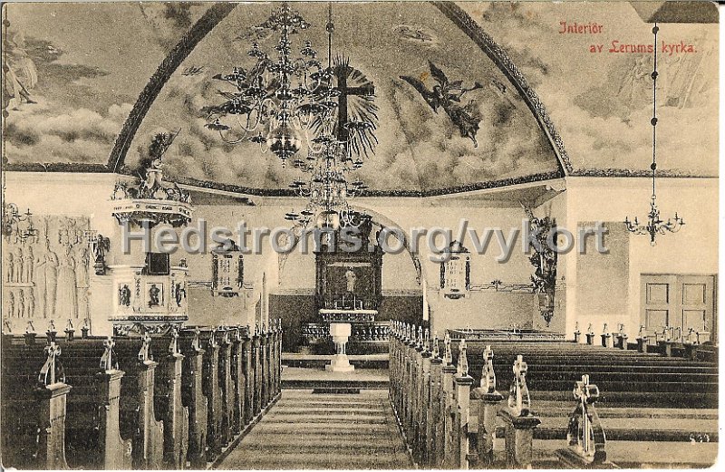 Interior av Lerums kyrka. Odaterat.jpg - Interiör av Lerums kyrka.Odaterat.