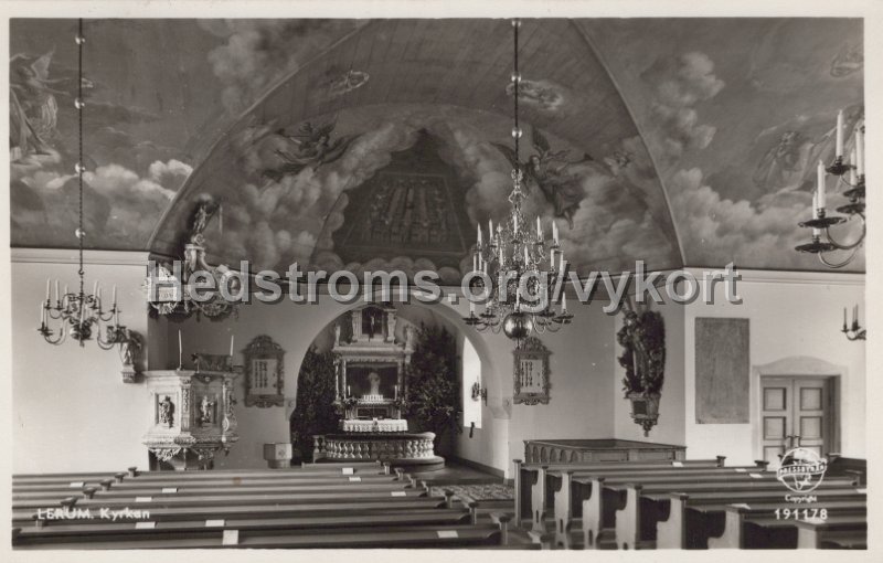 Lerum. Kyrkan. Postganget. Pressbyran 191178.jpg - Lerum. Kyrkan.Postgånget.Pressbyrån 191178.