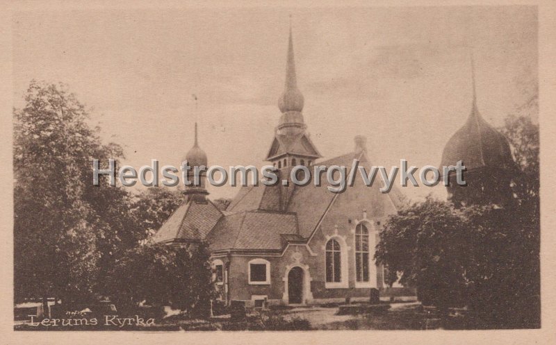 Lerums Kyrka. Odaterat. Carl Brobacks forlag.jpg - Lerums Kyrka.Odaterat.Carl Brobäcks förlag.