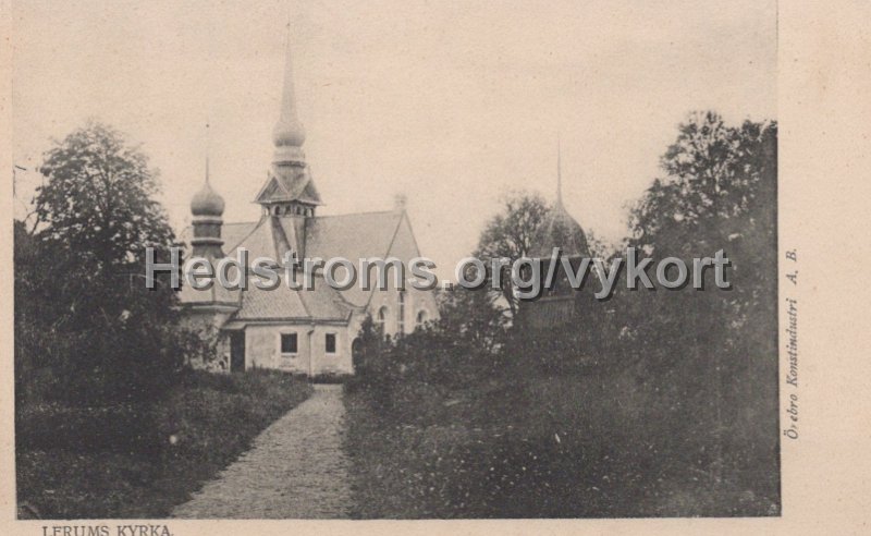 Lerums Kyrka. Odaterat. Orebro Konstindustri A.B.jpg - Lerums Kyrka.Odaterat.Örebro Konstindustri A.B.