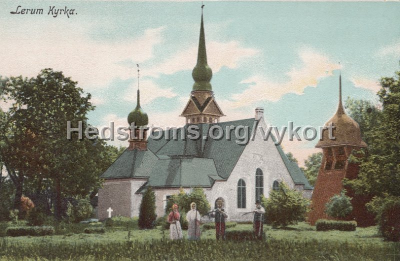 Lerum Kyrka. Odaterat. Axel Eliassons Konstforlag, Stockholm No 3231.jpg - Lerum Kyrka.Odaterat.Axel Eliassons Konstförlag, Stockholm No 3231.