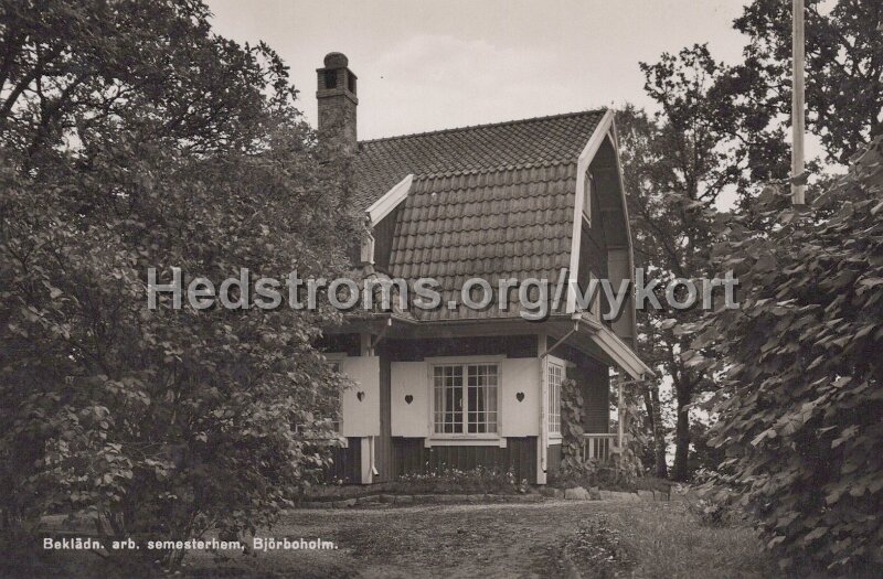 Bekladn. arb. semesterhem, Bjorboholm. Odaterat 2.jpg - Beklädn. arb. semesterhem, Björboholm.Odaterat.