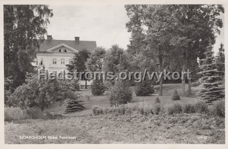 Bjorboholm Ekasa Pensionat. Odaterat. A.-B. Alga, Stockholm, 19248.jpg - Björboholm Ekåsa Pensionat.Odaterat.A.-B. Alga, Stockholm, 19248.