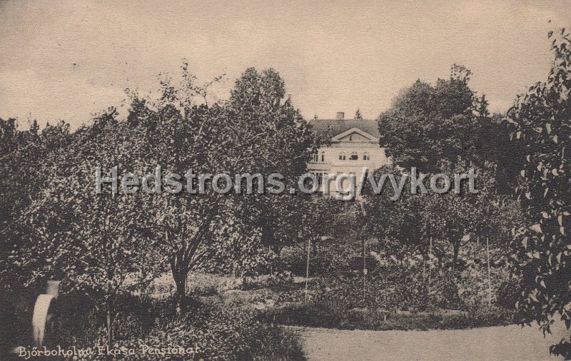 Bjorboholm. Ekasa Pensionat. Postganget2 augusti 1929.jpg - Björboholm. Ekåsa Pensionat.Postgånget 2 augusti 1929.