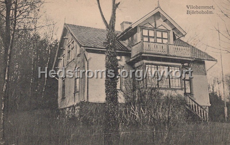 Vilohemmet, Bjorboholm. Postganget 27 februari 1925. Foto. Th. Ekman.jpg - Vilohemmet, Björboholm.Postgånget 27 februari 1925.Foto. Th. Ekman.