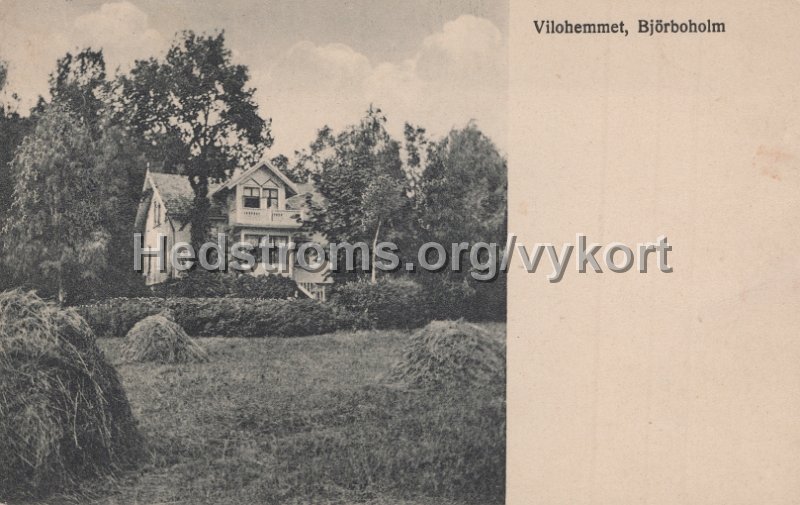 Vilohemmet, Bjorboholm. Postganget 3 januari 1926.jpg - Vilohemmet, Björboholm.Postgånget 3 januari 1926.