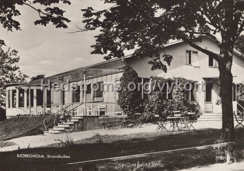 Bjorboholm. Strandkullen. Postkullen24 juli 1959. Pressbyran 77291.jpg - Björboholm. Strandkullen.Postgånget 24 juli 1959.Pressbyrån 77291.