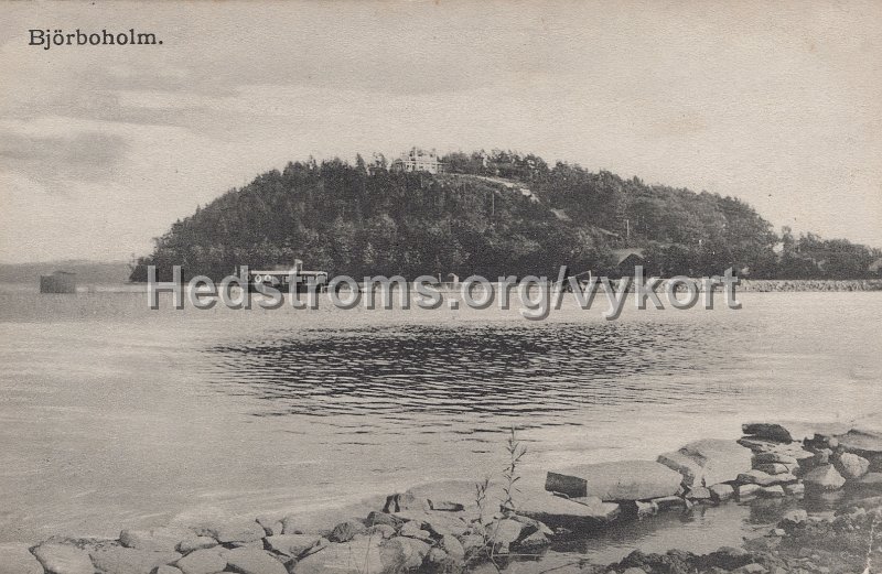 Bjorboholm. Postganget 20 juli 1908.jpg - Björboholm.Postgånget 20 juli 1908.