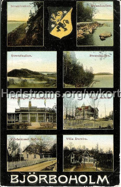 Bjorboholm. Postganget 20 juni 1909. J.E. Lindquis Vykortsforlag, Bjorboholm.jpg - Björboholm.Postgånget 20 juni 1909.J.E. Lindquist Vykortsförlag, Björboholm.