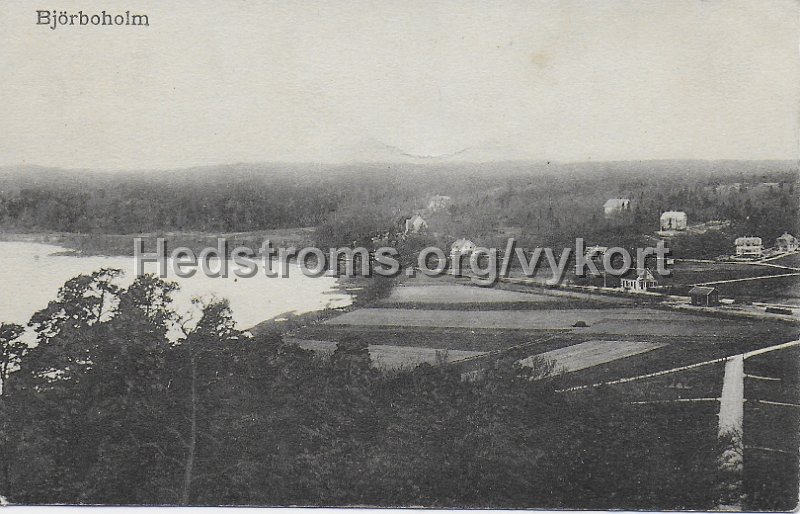 Bjorboholm. Postganget 3 december 1912. Foto. Forlag Olga Rinman, Goteborg.jpeg - Björboholm.Postgånget 3 december 1912.Foto & Förlag: Olga Rinman, Göteborg.