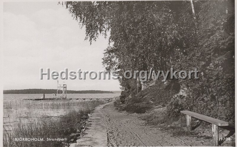 Bjorboholm. Strandparti. Daterat 4 augusti 1946. Pressbyran19708.jpg - Björboholm. Strandparti.Daterat 4 augusti 1946.Pressbyrån19708.