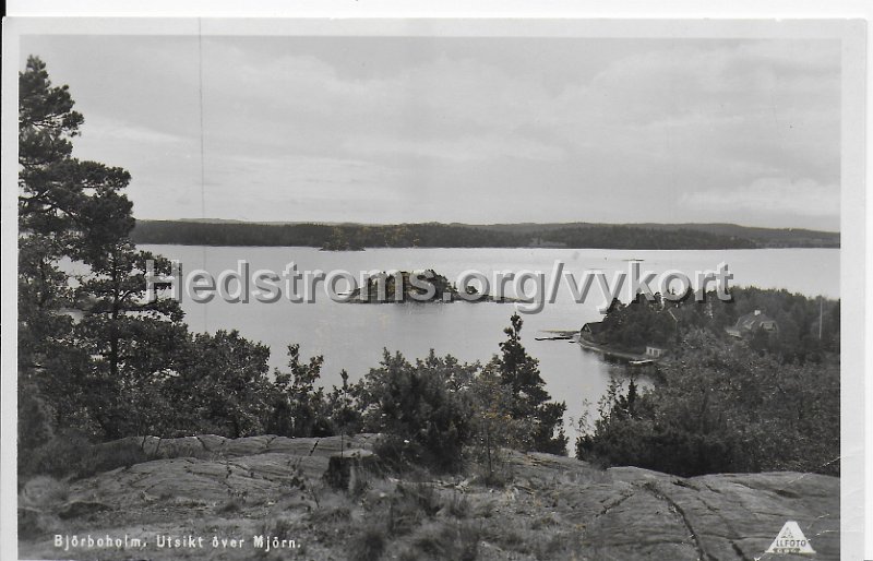 Bjorboholm. Utsikt over Mjorn. Odaterat. Forlag AB All-Foto, Goteborg.jpeg - Björboholm. Utsikt över Mjörn.Odaterat.Förlag: AB All-Foto, Göteborg.