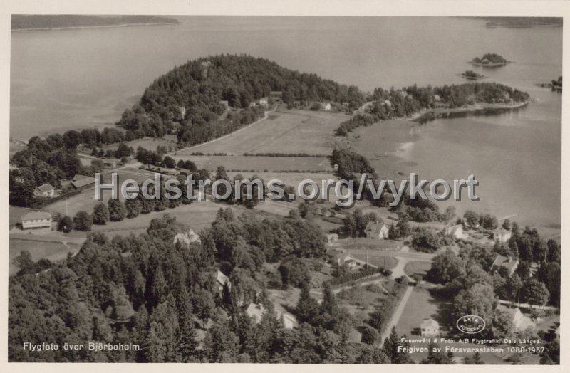 Flygfoto over Bjorboholm. Odaterat. Ensamratt Foto AB Flygtrafik, Dals Langed.jpg - Flygfoto över Björboholm.Odaterat.Ensamrätt & Foto: A/B Flygtrafik, Dals Långed.