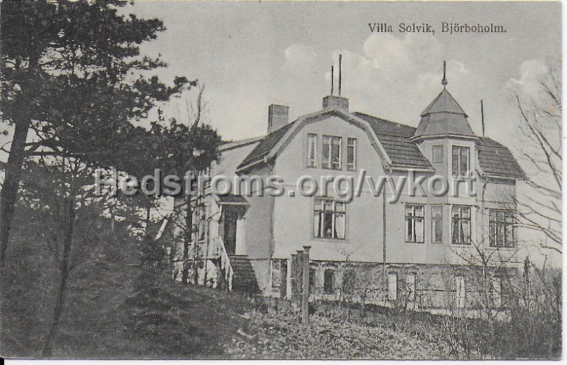 Villa Solvik. Bjorboholm. Postganget 16 maj 1922. Foto. Th. Ekman.jpeg - Villa Solvik. Björboholm.Postgånget 16 maj 1922.Foto. Th. Ekman.