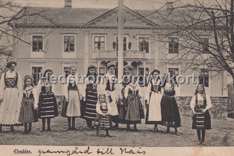 Ekudden. Postganget 23 april 1907.jpg - Ekudden.Postgånget 23 april 1907.