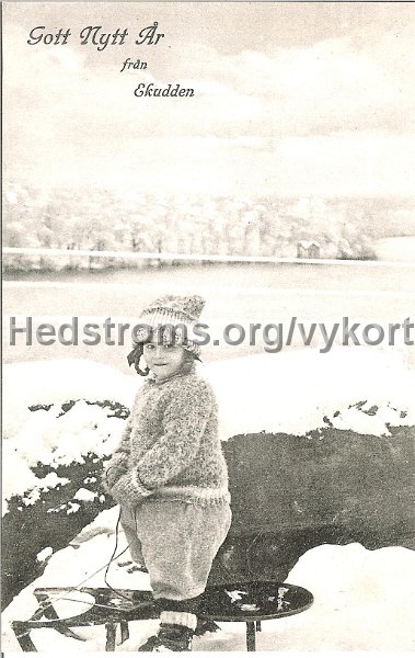 Gott Nytt Ar fran Ekudde. Postganget 31 december 1914.jpeg - Gott Nytt År från Ekudden.Postgånget 31 december 1914.