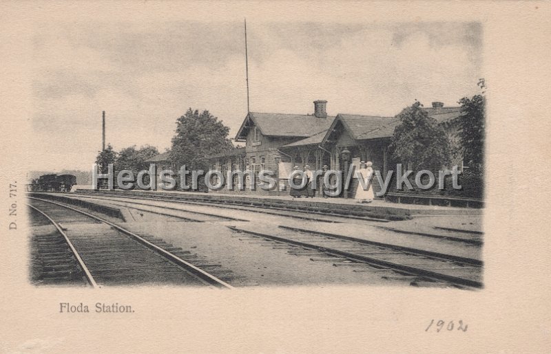 Floda Station. Daterat 1902. D. No.717.jpg - Floda Station.Daterat 1902.D. No.717.