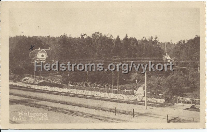 Halsning fran Floda. Postganget 2 jul 1929. Forlag Axel Johnsson, Floda.jpeg - Hälsning från Floda.Postgånget 2 jul 1929.Förlag: Axel Johnsson, Floda.