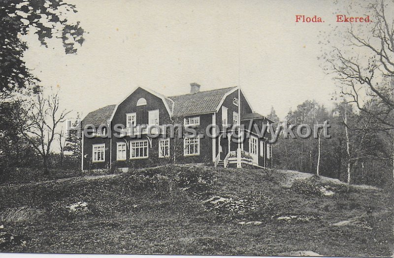 Floda. Ekered. postganget 20 juli 1911.jpeg - Floda. Ekered.Postgånget 20 juli 1911.