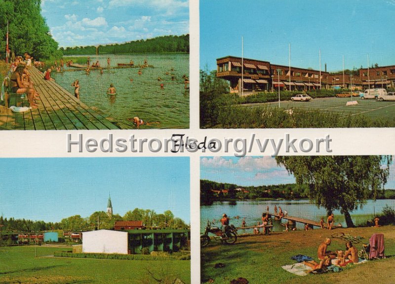 Floda. Postganget 19 augusti 1980. Copyright Lindenhags. Floda, Tel 0302 32545. Foto Alf Bokgren.jpg - Floda.Postgånget 19 augusti 1980.Copyright: Lindenhags. Floda, Tel 0302/32545. Foto: Alf Bokgren.