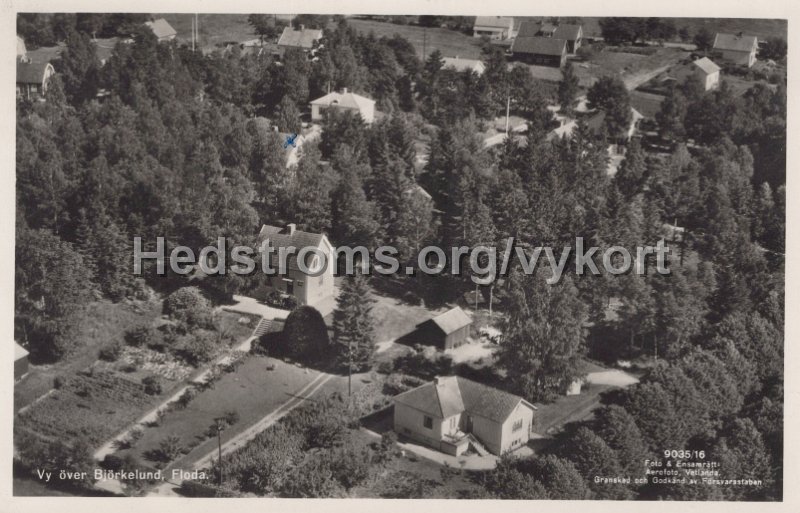 Vy over Bjorkelund, Floda. Postganget. Foto Ensamratt Aerofoto, Vetlanda.jpg - Vy över Björkelund, Floda.Postgånget.Foto: Ensamrätt Aerofoto, Vetlanda.