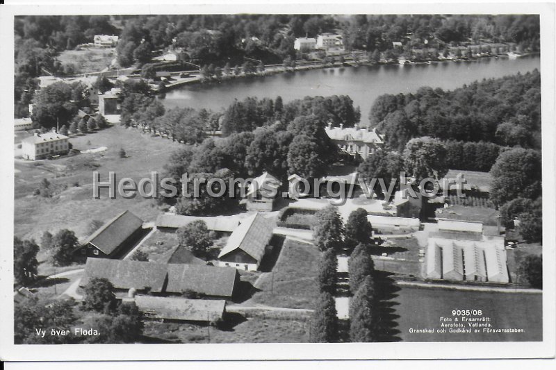 Vy over Floda. Postganget 12 juni 1963. Foto Ensamratt Aerofoto, Vetlanda.jpeg - Vy över Floda.Postgånget 12 juni 1963.Foto & Ensamrätt: Aerofoto, Vetlanda.