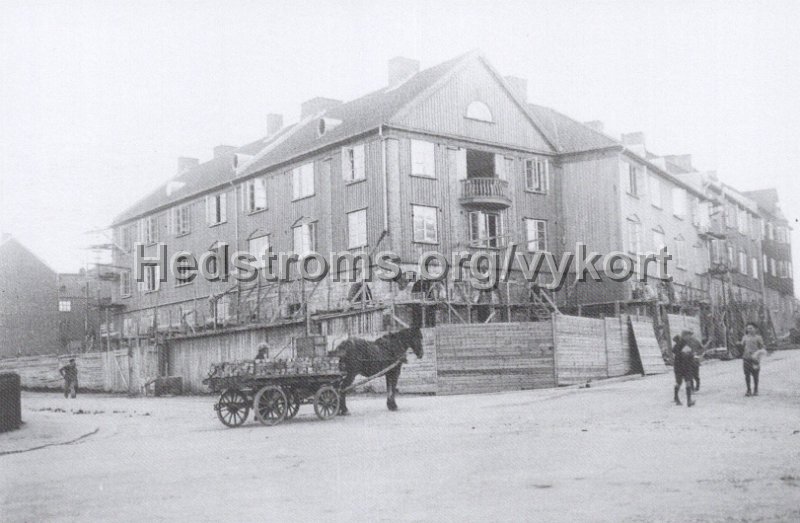 Goteborg. Bagaregarden i september 1923. Efter fotografi genom framlidne Stig Nyberg. Nr 4 2023. Goteborgs Vykortsklubb.jpg - Göteborg. Bagaregården i september 1923.Efter fotografi genom framlidne Stig Nyberg.Nr 4/2023.Göteborgs Vykortsklubb.