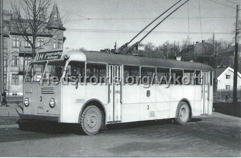 Goteborgs Vykortsklubb 2 av 4 2015.jpeg - Trådbuss, Göteborg.Efter fotografi utlånat av Karl-Erik Jägard.Göteborgs Vykortsklubb 2 av 4 2015.