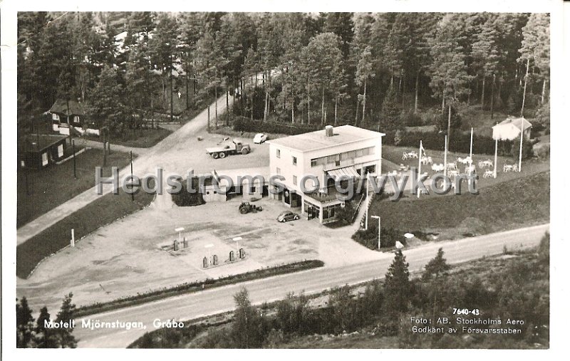 Motell Mjornstygan, Grabo. Odaterat. Foto AB. Stockholms Aero.jpg - Motell Mjörnstygan, Gråbo.Odaterat.Foto: AB. Stockholms Aero. 7640-43