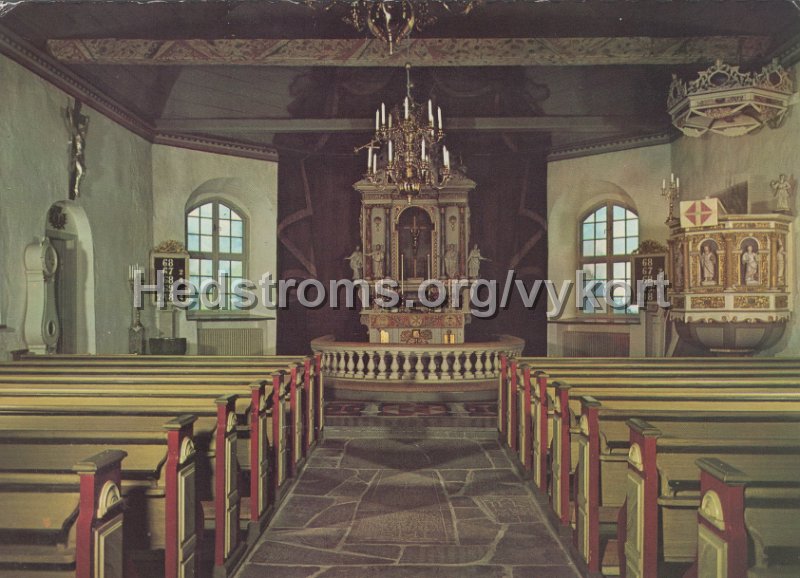 Interior av Stora Lundby kyrka. Odaterat. Copyright AB H. Lindenhag, Goteborg. Tel 031 11 58 95. 9342.jpg - Interiör av Stora Lundby kyrka.Odaterat.Copyright: AB H. Lindenhag, Göteborg. Tel 031 11 58 95. 9342.