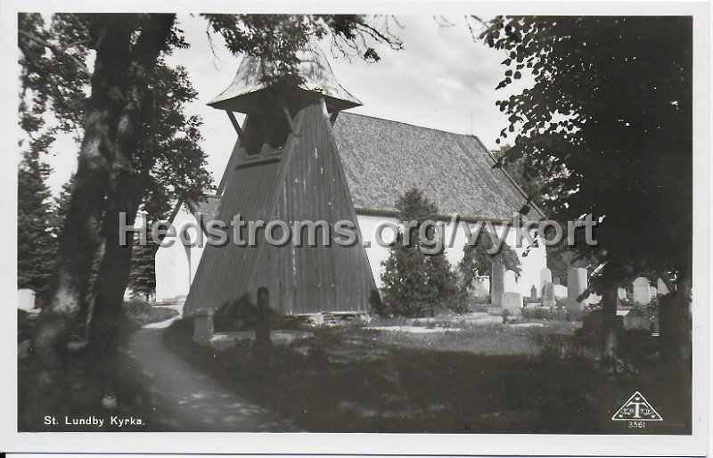 St Lundby Kyrka. Daterat 22 november 1960. Traff 3561.jpeg - St Lundby Kyrka.Daterat 22 november 1960.Träff 3561.