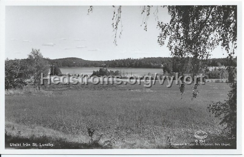 Utsikt fran St. Lundby. Odaterat. Ensamratt Foto AB Flygtrafik, Dals Langed.jpeg - Utsikt från St. Lundby.Odaterat.Ensamrätt & Foto: O. Lilljeqvist. Dals Långed C 394.Är detta St. Lundby Gråbo eller något annat St. Lundby?