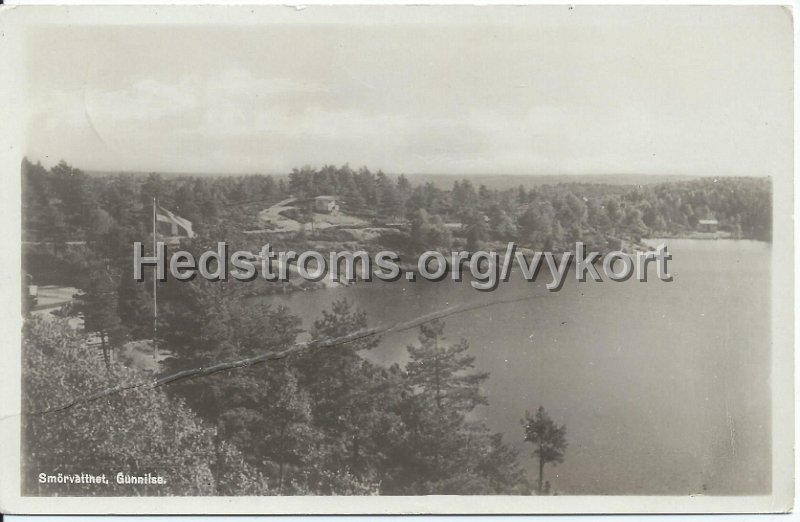 Smorvattnet, Gunnilse. Postganget 30 juni 1944.jpeg - Smörvattnet, Gunnilse.Postgånget 30 jun 1944.