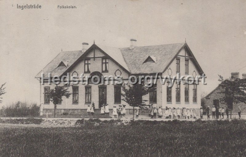 Ingelstrade. Folkskolan. Postganget 8 december 1912. Forlag Carl Rosengren, Ingelstrade.jpg - Ingelsträde. Folkskolan.Postgånget 8 december 1912.Förlag: Carl Rosengren, Ingelsträde.