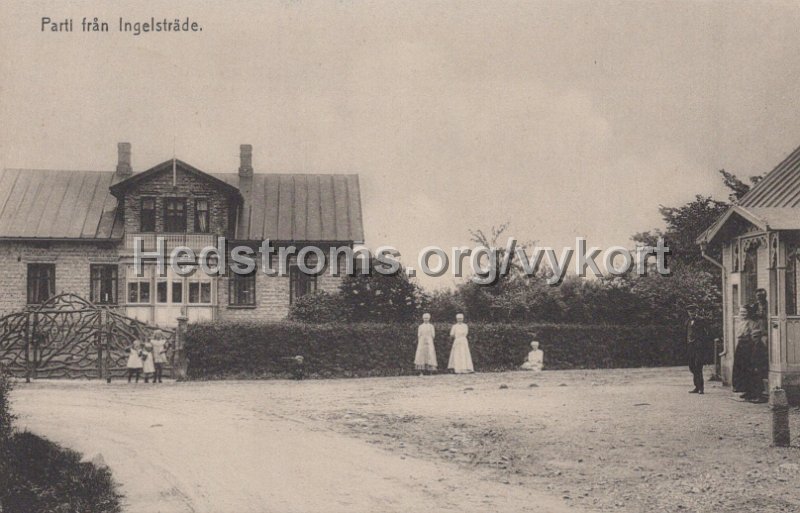 Parti fran Ingelstrade. Postganget. Forlag Carl Rosengren, Ingelstrade.jpg - Parti från Ingelsträde.Postgånget.Förlag: Carl Rosengren, Ingelsträde.