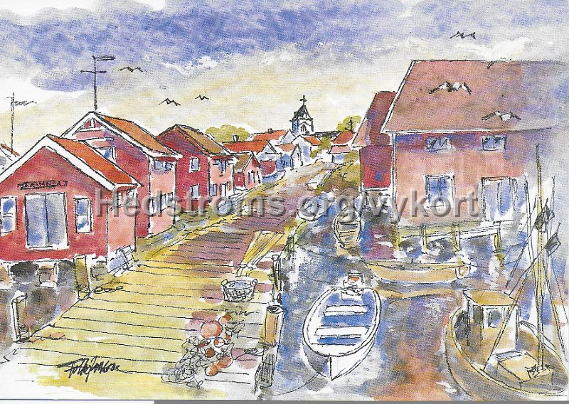 Mollosund. Akvarell av Folke Jansson. Forlag Galleri Klockan  Skovde Offset 93.jpeg