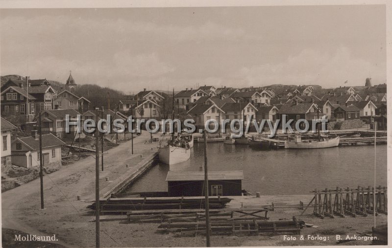 Mollosund. Hamnen. Odaterat. Foto forlag B. Ankargren.jpg - Mollösund.Odaterat.Foto & förlag: B. Ankargren.